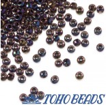 Zdjęcie - Koraliki TOHO Round 8/0 Inside-Color Luster Lt Amethyst/Jet Lined
